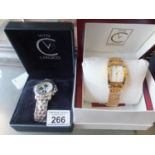 Vito Carlucci, boxed Gents decorative watch with original papers and box, quartz movement in working