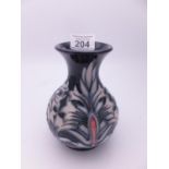 Moorcroft, a contemporary squat vase c1995, 6" tall,