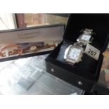 Amadeus a Gents multi function watch on chrome plated strap with original paper work and box and a