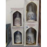 Wade Whisky barrels commemorative china decanters with contents un-opened and packaging for Prince