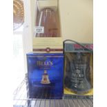 Wade Whisky decanters un-opened commemorative items to include a Bells Royal Reserve 20 years old,