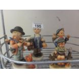 4 x assorted Hummel figures