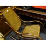 Bentwood and Berger rocking chair the left rear leg has a small repair,