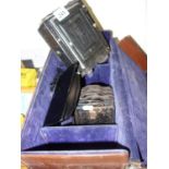 Leather case containing a Zeiss Ikon Micoflex, boxed camera,