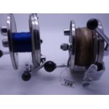 2 x good quality stainless steel Big Game Reels, model Allcocks Commodore,