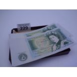 Old Bank of England £1 notes, a consecutive run of 59 notes un-used and collectors condition
