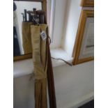 Ogden Smith of London a 4 piece, (2 x tips, whole cane and Lancewood fishing rod) and a Wallice