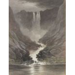 Thomas HART (1830-1916), Watercolour, 'The Tyssestrengene, Norway', Inscribed to verso, Signed, 13.