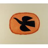 * Breon O'CASEY (1928-2011), Limited edition colour etching, 'Black Bird on Oval', Numbered 4/5,