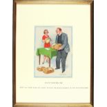 † Donald McGILL (1875-1962), Watercolour with body colour, 'Don't You Think Dear, We Ought To Send