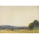 †Samuel John Lamorna BIRCH (1869-1955), Watercolour, 'Sketch of Okehampton' (Devon) - cattle