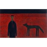 Peter FOX (b.1952), Oil on board, 'Peter and the Wolf', Inscribed to verso, Signed, Framed & glazed,