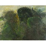 Pat ALGAR (1939-2013), Oil on board, Autumn Landscape, Study of a seated nude to verso and Studio
