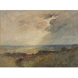 Alfred William RICH (1856-1921), Watercolour, 'Weald at Surrey', Inscribed to verso, Signed, 10.5" x