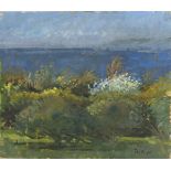 Pat ALGAR (1939-2013), Oil on board, 'Garden in Spring', Studio Stamp to verso, Signed, Unframed,