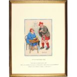 † Donald McGILL (1875-1962), Watercolour with body colour, 'Ye'd Like A Large Port, Eh? Well, Ye Can