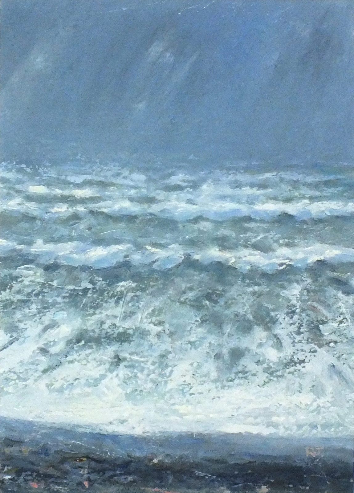 Robert JONES (b.1943), Oil on board, 'Atlantic Gales', Inscribed, signed & dated 2008 to verso,