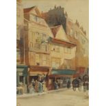 E* R* (Late 19th / Early 20th Century English School), Watercolour, Fore Street, Redruth, Signed