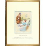 † Donald McGILL (1875-1962), Watercolour with body colour, 'I Went To The Sales But All I Got Was