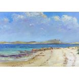 Beryl  LANGSWORTHY (British b.1944) 'Towards the Eastern Isles, Scilly', Oil on board, Inscribed