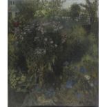 Pat ALGAR (British 1939 - 2013) 'Garden Erridge Road (London)', Oil on board,Signed, dated 1958 &