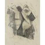 Reginald James LLOYD (British b.1926) 'Rain', Monotype, Inscribed & dated 1953 to verso, Signed &