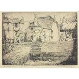 Fred BOTTOMLEY (British 1883-1960) 'The Sloop Inn, St.Ives', Etching, Titled lower left & signed