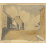 David R. ANDERSON (Scottish 1884-1973) 'St.Monans' - view of a Scottish village, Pencil & wash,