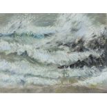 Margaret ECCLESTON (British 1934-2017) (St.Ives Society of Artists) 'Wild Waves', Pastel, Titled,