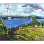 Sarah MACDONALD (Australian/British b. 1978) 'St. Michael's Mount', Oil on canvas, Signed,