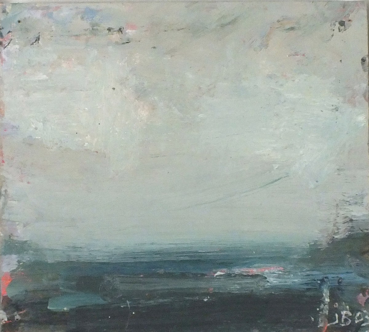 Judy BUXTON (British b.1961) 'Prussian Sea', Oil on board, Signed, titled & dated 2003 to verso,