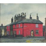 Christopher Compton HALL (British 1930 - 2016) 'Moore Street Rochdale', Oil on board, Signed, titled