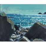 Seth MARSHALL (British b.1963) 'Cape Cornwall, Bright Day', Oil on canvas board, Signed, titled &