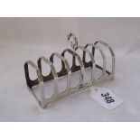 Six division canted bar toast rack Sheff 1937 by EV 65g