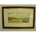 H Douglas – Fistral beach Newquay 6 ½ “ x 14” signed and inscribed