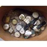 Box of various wrist watches