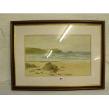 William S. Croxford 1912 – Cornish beach scene with gulls. 11” x 8” signed and dated