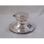 A small capstan shaped inkwell 2.5” dia Birm 1911 by WA