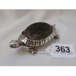 A PIN CUSHION IN THE FORM OF A TORTOISE 3” long Birm 1906 by CF & SF