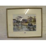 Ray Balkwill 1997 – Refections Shelly Exmouth harbour 10 ½ “ x 14” signed and inscribed