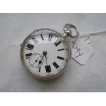 Gents silver pocket watch by 'Cotton'