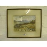 Harry Moorley – A rocky landscape 10 ½ “ x 14 ½ “ signed