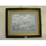 James Gardener 2000 – Shipping off the coast 9 ½ “ x 13 ½ “