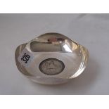 Circular pin dish with coin inset Lon 1953 by AFN 90g