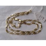 9ct fancy link chain 7.5g