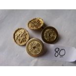 Pair of 18ct gold Chinese cufflinks 7g