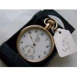 Gents gilt metal pocket watch by 'Judges' Leicester