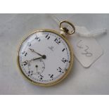 OMEGA 18CT GOLD GENTS POCKET WATCH