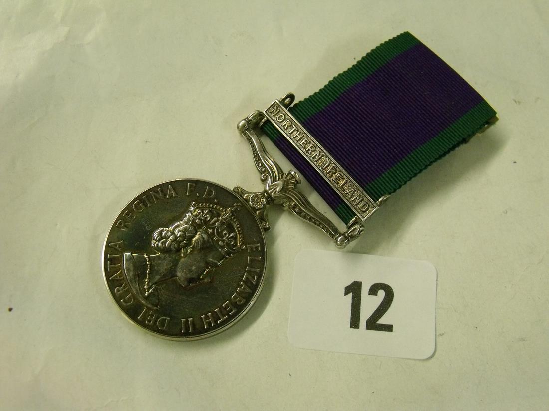 Northern Ireland campaign service medal with bar to Mne. J.N. Hending R.M.