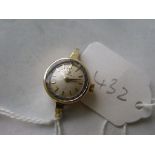 Ladies Omega 9ct small wrist watch